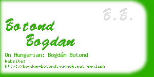 botond bogdan business card
